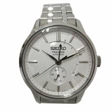 Seiko Presage SARY143 Mechanical Automatic White Dial Texture Watch Used R841084