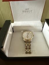 Tissot Chemin des Tourelles Powermatic 80 Automatic Two Tone Watch Box &Books