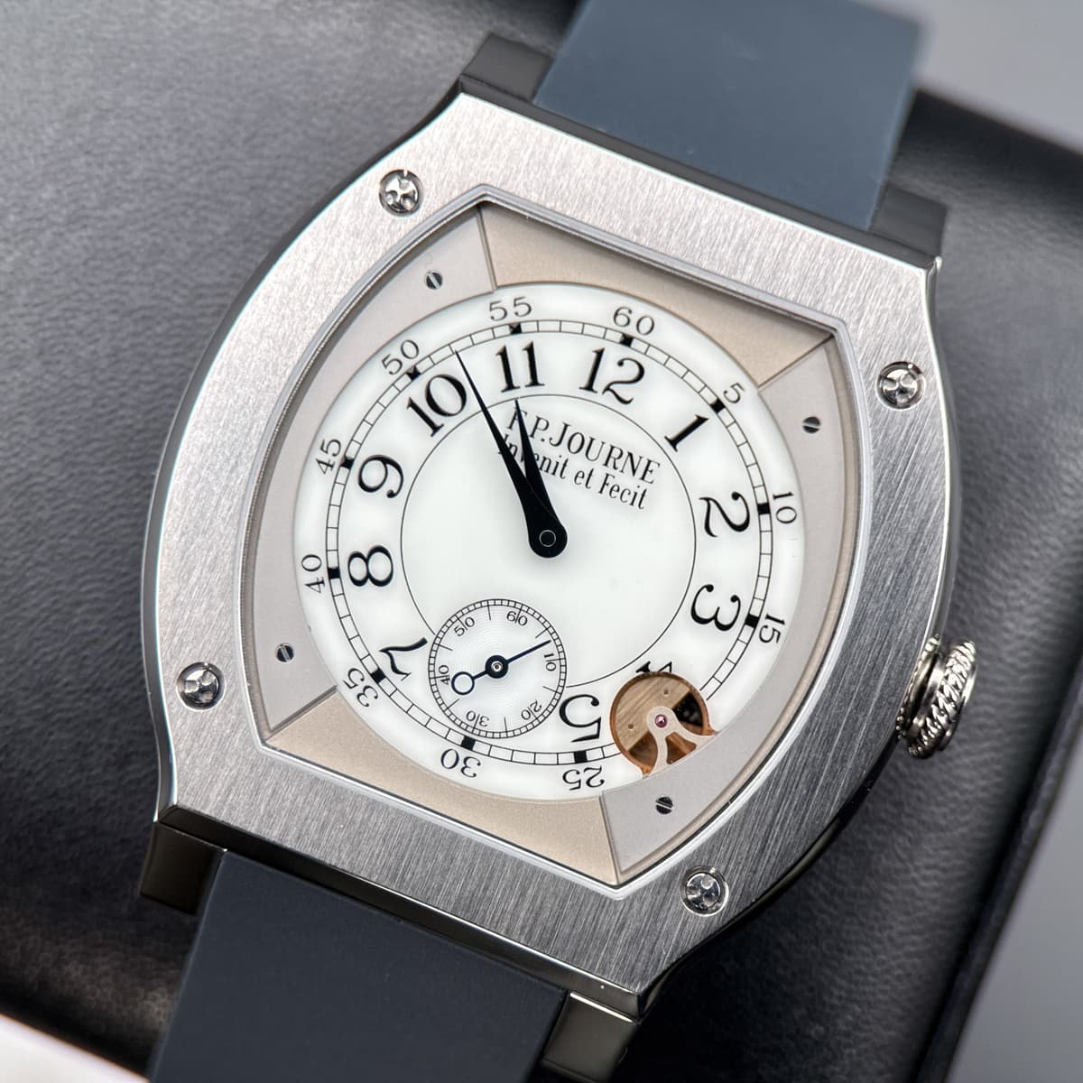 F.P.Journe Élégante 48 Ref. ELHT Titanium White Dial Watch Complete Set 2021