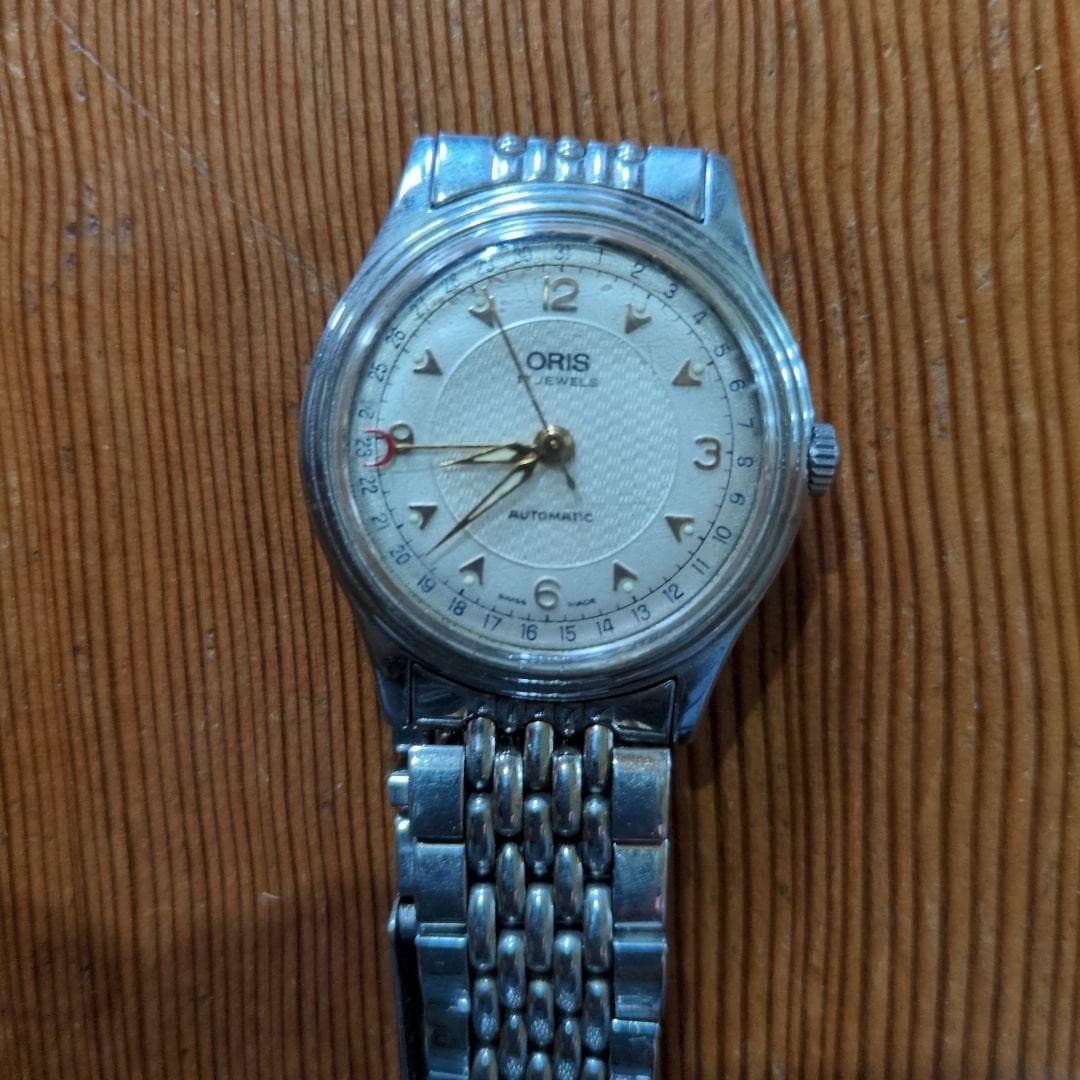 Oris Pointer Date 7403 408AT Original Bracelet Mens Watch Vintage Automatic