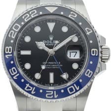 ROLEX GMT Master 2 Watch Oyster 126710BLNR Stainless Steel mensWatch black b...