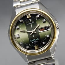 Vintage Overhauled [Near MINT] SEIKO Vanac Special 5246-6030 35mm AT Men's Watch