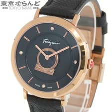 Salvatore Ferragamo Minuet Women's  Leather Black SF8200419 From Japan w0422