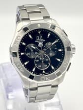 Tag Heuer Aquaracer CAY1110.BA0927 43mm Chronograph Black Dial Quartz Papers