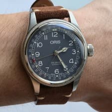 Oris Big Crown Pointer Date 40mm Blue Dial FULL SET Bracelet + Strap