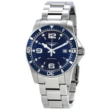 Longines HydroConquest 43 MM Stainless Quartz Blue Dial Watch L37404966