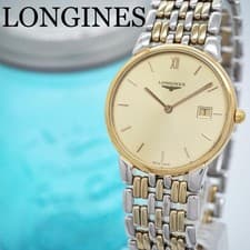LONGINES Grand Classique Quartz Dress Watch Mens Gold Tone Date Classic