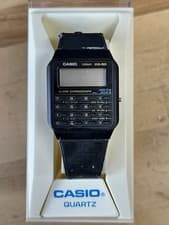 Vintage NOS Casio CA-50 (437) Digital Calculator Watch Dry Rotted Band UNTESTED