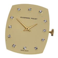 Audemars Piguet Men’s 12P Diamond Cal 2080 Manual Winding Gold Dial Pre-owned Fr