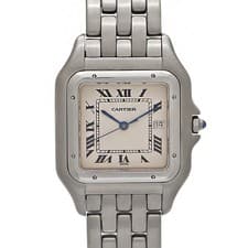 Cartier Panthere W25032P5 29x39mm SS Dial Quartz Date Watch Box Papers #KN359