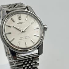 Seiko KING SEIKO Manual Winding Watch Silver Dial Used From Japan