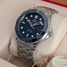 OMEGA Seamaster Blue Men's Watch - 212.30.41.20.03.001 41mm Immaculate