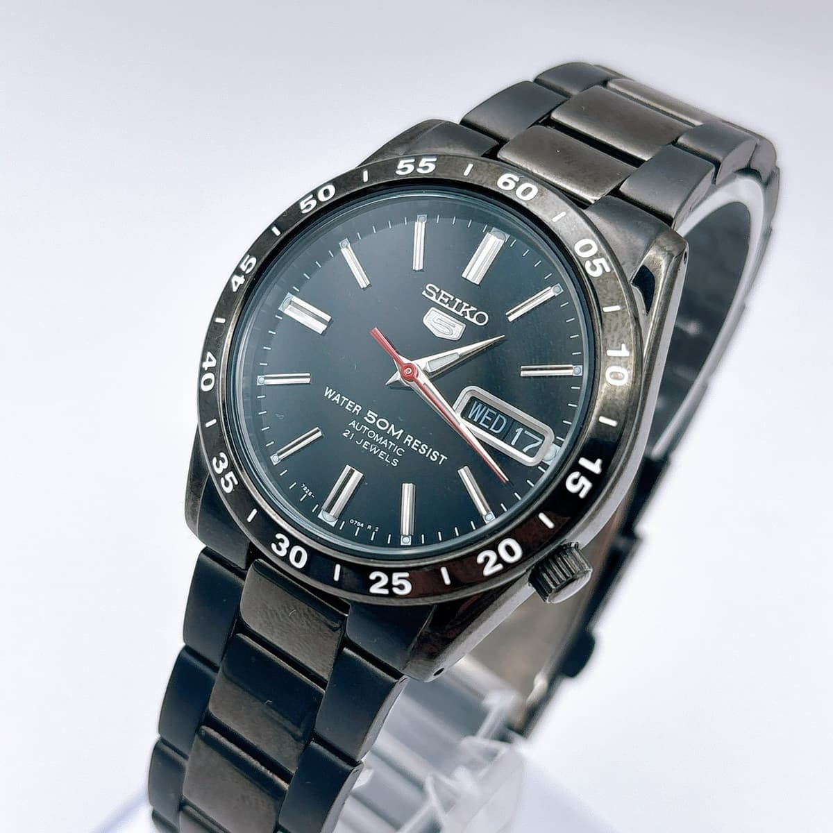 SEIKO 5 7S26-02T0 Automatic Black Dial Men’s Watch Working from Japan