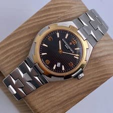 Vacheron Constantin Overseas 34mm 25250 18K Rose Gold Steel Black Dial Watch