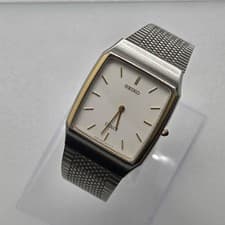 Seiko Dolce Luce Quartz Dress Watch 8N40 White clean wrist 16cm/6.3in