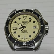 Rare Heuer 980.032L Night Diver Vintage Watch