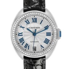 Cartier Cle Steel Diamond Ladies Watch W4CL0006 Card