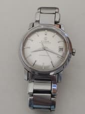 CYMA AUTOROTOR DATE S.STEEL CAL 485.2  ORIGINAL  S.STEEL BRACELET 35MM CA 1970s