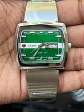 Vintage Rado NCC 101 Green Dial Automatic Men's Watch Excellent Condition