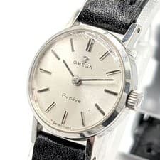 Omega De Ville Ladies Square Silver Dial Hand-Winding Watch Used