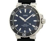 ORIS Aquis Date 01 733 7730 4135-07 4 24 65EB Watch Automatic Navy Dial