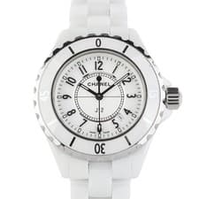 CHANEL J12 Ceramic White Quartz 33MM Women's Watch 36932-4 154681426