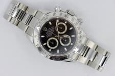 Rolex Daytona 116520 Black Dial Chronograph Oyster Band 40mm Circa 2008