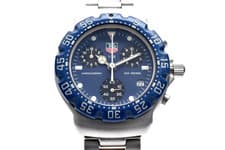 New battery [EXC+5 /Box] Tag Heuer Formula1 Chronograph 570.513 Blue Dial Quartz
