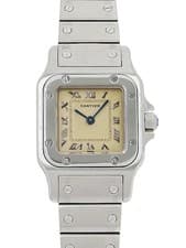Cartier Santos Galbee SM Quartz Watch W20024D6 Ivory Dial