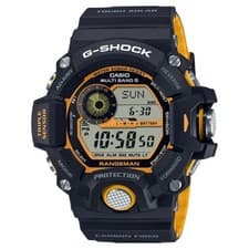 Casio G-SHOCK Rangeman GW-9400YJ-1JF Used Yellow Accents Solar Radio