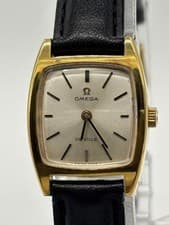 Omega Devil Square Manual Wind Watch 20mm Silver Dial Used