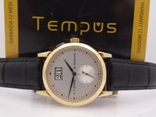 A.LANGE & SOHNE SAXONIA BIG DATE 1st SERIES 102.002 18KT GOLD BOX & PAPERS WATCH