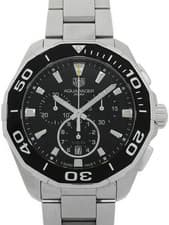 TAG Heuer Aquaracer Chronograph Quartz Watch CAY111A.BA0927 43mm Black Dial