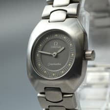 ▶RARE[MINT] OMEGA Seamaster Polaris Titanium Palladium 22mm Ladies Qz Watch U418