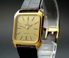 [Near MINT]  Vintage OMEGA De Ville Cal.625 Gold Hand Winding Women From JAPAN