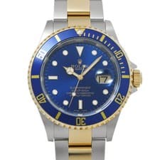 ROLEX Submariner date 16613 blue WATCH 726716