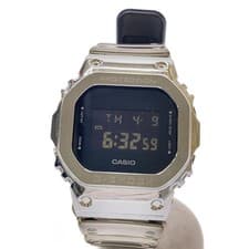 CASIO Quartz watch G-SHOCK Digital Rubber BLK SLV SS