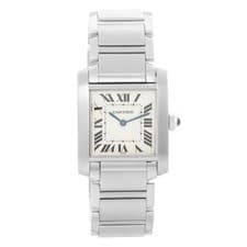 Cartier Tank Francaise  W51003Q3 2301 Midsize Stainless Steel Watch