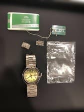 ORIENT Hiace Vintage Watch Green Stainless Steel Timepiece Wristwatch