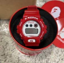 Casio G-Shock BAPE x Coca-Cola Red Limited Watch DW-6900 Unused Full Set