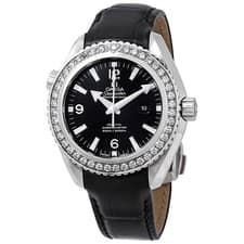 Omega Seamaster Planet Ocean Automatic Diamond Black Dial Watch