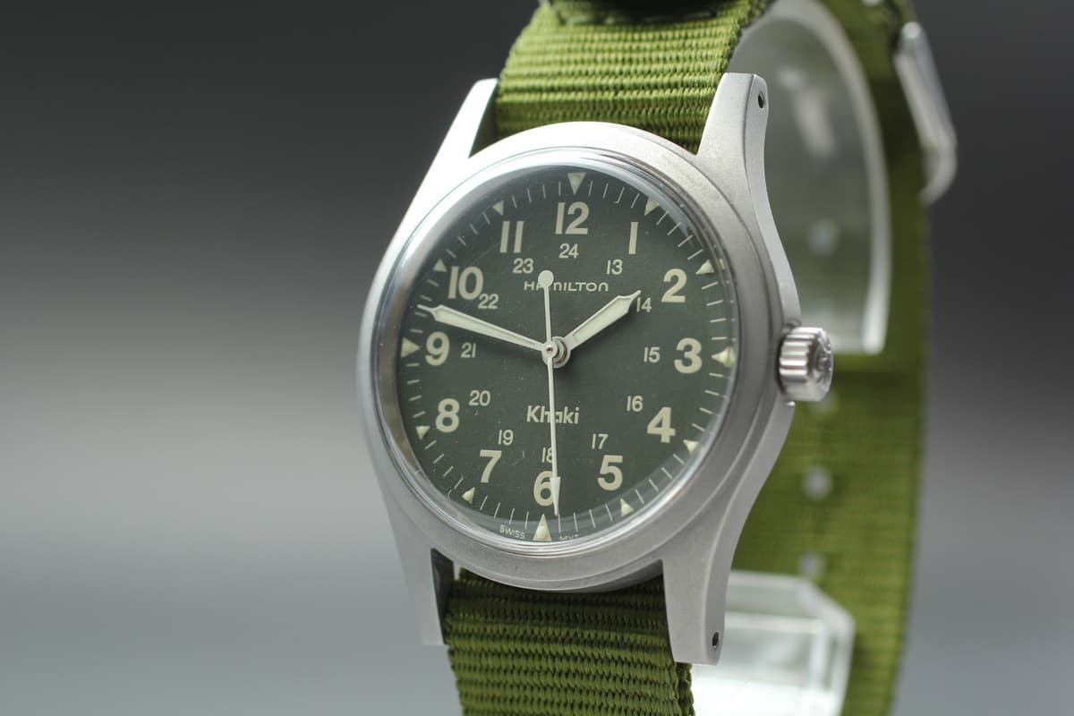 [Exc+5] Hamilton Khaki 9415A 33mm Green Dial Manual Winding Men's Watch