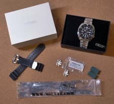 Seiko Turtle Prospex SRP777 Dive Watch Black Silicone Strap (strapcode included)