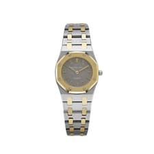 Audemars Piguet Royal Oak 6007SA 'Ladies' Stainless Steel Yellow Gold Grey Dial