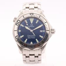 Vintage 36mm 1998 Omega 2263.80.00 Wave Seamaster Unisex Quartz Wristwatch Steel