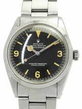 ROLEX Explorer1 1016 36mm Black Dial Stainless Steel Plastic Box Card #T012