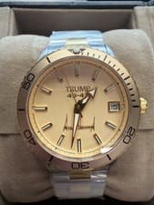 DONALD TRUMP FIGHT 45 47 First Lady Watch GOLD SILVER ALMOND