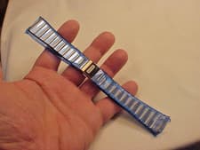 NOS Mens Vintage RADO Watch Anatom Bracelet Mirror Finish w Gold Cap 07.03246.10