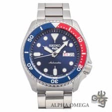 Seiko 5 Sports 4R Mechanical Automatic Pepsi Dial Steel Watch 42.5mm From Japan