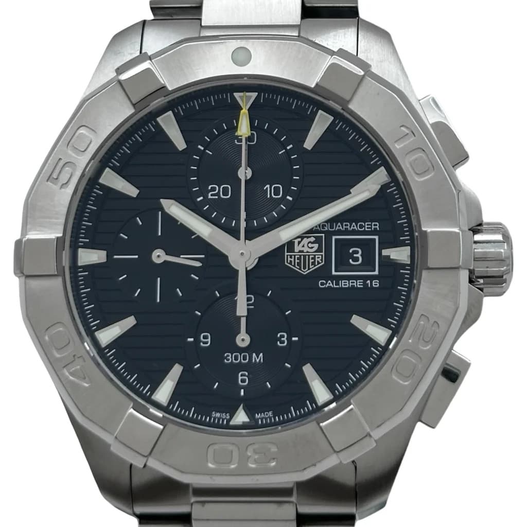 TAG HEUER Aquaracer Chronograph CAY2110.BA0927 Black Stainless Steel #OK1437